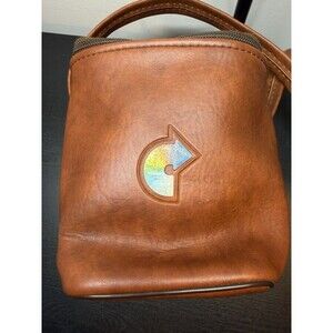 Vintage Kodak Camera Case Bag Vinyl Crossbody Brown